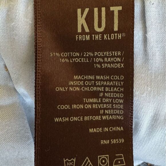 KUT MIA distressed Toothpick Skinny Jean Size 12 - Picture 9 of 11